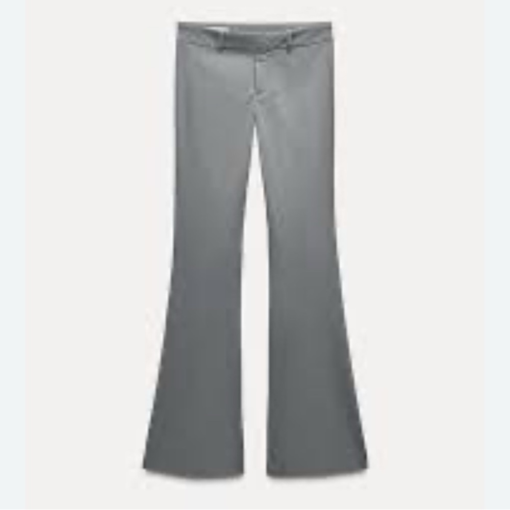 Nwt- Zara-Flared Trouser Pants- L